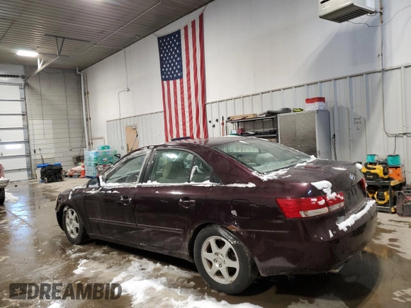 2006 Hyundai Sonata GLS with VIN 5NPEU46F76H090837, listed as a Copart auction lot 44444215 with 109,886 mi miles and Non Repairable. Bid and sale history available at DreamBid. Image 2.