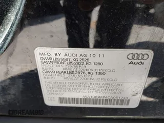 2012 Audi Q5 3.2L Premium Plus with VIN WA1DKAFP4CA051743, listed as a IAAI auction lot 42076840 with 93,431 mi miles. Bid and sale history available at carsss.com. Image 9.