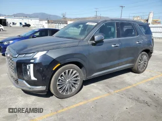 2023 Hyundai Palisade Calligraphy z VIN KM8R74GE7PU601495, wystawiony jako Copart lot #59573815 z przebiegiem 10 976 mil mil oraz Szkoda całkowita • Salvage title. Historia ofert i sprzedaży dostępna na DreamBid. Obrazek 1.
