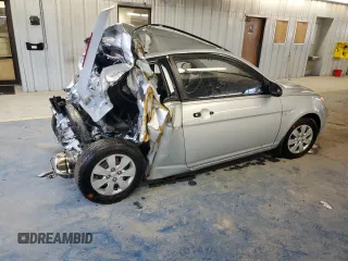 2008 Hyundai Accent GS with VIN KMHCM36C88U091524, listed as a Copart auction lot 47637975 with 0 mi miles and Salvage Title. Bid and sale history available at carsss.com. Image 3.