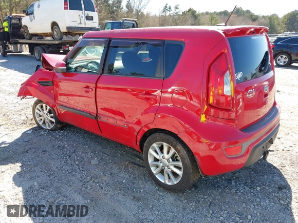 2012 Kia Soul + with VIN KNDJT2A62C7430733, listed as a IAAI auction lot 41676795 with 197,705 mi miles. Bid and sale history available at carsss.com. Image 3.