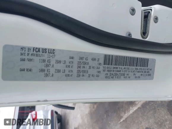 2018 Jeep Compass Altitude with VIN 3C4NJDBB4JT232968, listed as a IAAI auction lot 42388364 with 89,942 mi miles and . Bid and sale history available at DreamBid. Image 9.