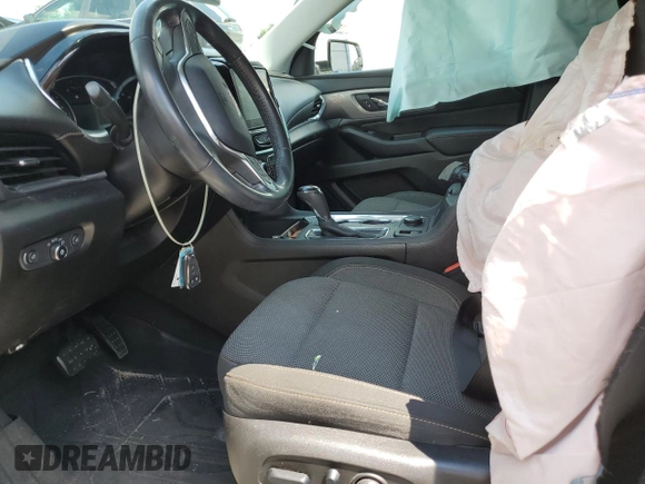 2019 Chevrolet Traverse LT Cloth with VIN 1GNEVGKW1KJ138314, listed as a Copart auction lot 61954473 with 56,718 mi miles. Bid and sale history available at carsss.com. Image 7.