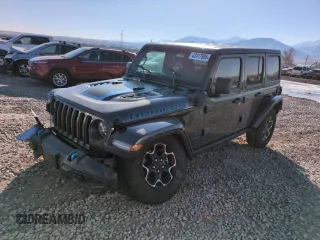 2022 Jeep Wrangler Unlimited Rubicon with VIN 1C4JJXR62NW169992, listed as a Copart auction lot 42417805 with 43,852 mi miles and Salvage title. Bid and sale history available at DreamBid. Image 1.