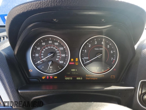 2015 BMW 2 Series 228i with VIN WBA1F5C50FV256672, listed as a Copart auction lot 50062235 with 120,213 mi miles and Salvage Title. Bid and sale history available at carsss.com. Image 9.