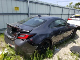 2024 Toyota GR86 Premium with VIN JF1ZNBE18R9756633, listed as a Copart auction lot 66325924 with 255 mi miles and Salvage Title. Bid and sale history available at carsss.com. Image 3.
