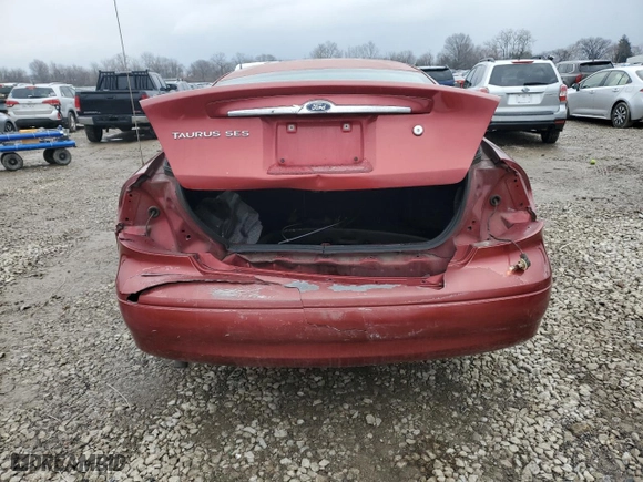 2001 Ford Taurus SES with VIN 1FAFP55U81G173858, listed as a Copart auction lot 44629655 with 217,406 mi miles and Salvage Title. Bid and sale history available at carsss.com. Image 6.
