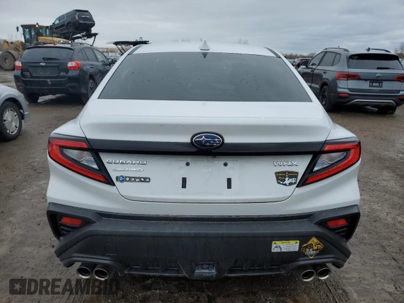 2024 Subaru WRX с VIN JF1VBAB60R9808709, выставлен на аукционе Copart как лот 47441385 с пробегом 5 636 миль миль и Чистый • Clean title. История ставок и продаж доступна на DreamBid. Изображение 6.