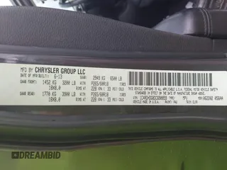 2013 Dodge Durango Crew с VIN 1C4RDHDG8DC690859, выставлен на аукционе IAAI как лот 42488921 с пробегом 211 075 миль миль и . История ставок и продаж доступна на DreamBid. Изображение 9.