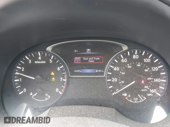 2017 Nissan Altima SV with VIN 1N4AL3AP2HC496668, listed as a IAAI auction lot 41700165 with 116,747 mi miles and . Bid and sale history available at carsss.com. Image 7.