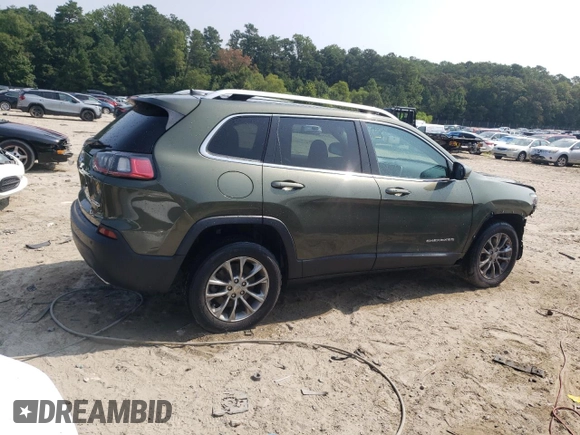 2020 Jeep Cherokee Lux with VIN 1C4PJLLX6LD530489, listed as a Copart auction lot 66874094 with 62,696 mi miles and Salvage title. Bid and sale history available at DreamBid. Image 3.