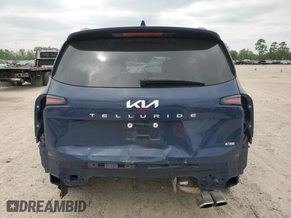 2024 Kia Telluride SX X-Line with VIN 5XYP5DGC6RG459113, listed as a Copart auction lot 52729565 with 23,743 mi miles and Salvage Title. Bid and sale history available at carsss.com. Image 6.