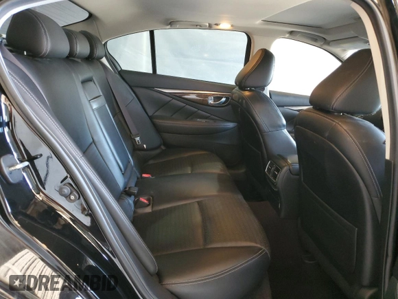 2016 Infiniti Q50 Red Sport 400 with VIN JN1FV7AR8GM450745, listed as a Copart auction lot 54018795 with 116,758 mi miles and Salvage title. Bid and sale history available at DreamBid. Image 10.