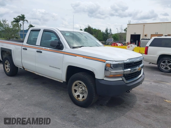 2016 Chevrolet Silverado 1500 Work Truck with VIN 1GCVKNEC2GZ217023, listed as a IAAI auction lot 41759624 with 273,940 mi miles. Bid and sale history available at carsss.com. Image 1.