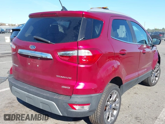 2019 Ford EcoSport Titanium z VIN MAJ6S3KL0KC260421, wystawiony jako IAAI lot #42041011 z przebiegiem 94 839 mil mil oraz . Historia ofert i sprzedaży dostępna na DreamBid. Obrazek 4.