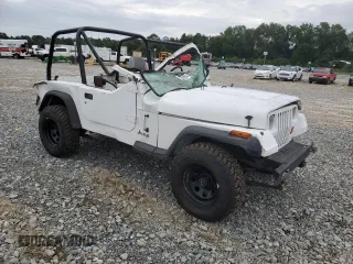 1990 Jeep Wrangler "S" with VIN 2J4FY19E6LJ528040, listed as a Copart auction lot 70989084 with 176,416 mi miles and Salvage Title. Bid and sale history available at carsss.com. Image 4.