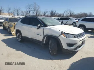 2018 Jeep Compass Limited with VIN 3C4NJDCB4JT245931, listed as a Copart auction lot 48300785 with 0 mi miles and Salvage Title. Bid and sale history available at carsss.com. Image 4.