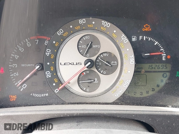 2001 Lexus IS 300/350 z VIN JTHBD182X10015601, wystawiony jako IAAI lot #41863159 z przebiegiem 152 695 mil mil oraz . Historia ofert i sprzedaży dostępna na DreamBid. Obrazek 7.