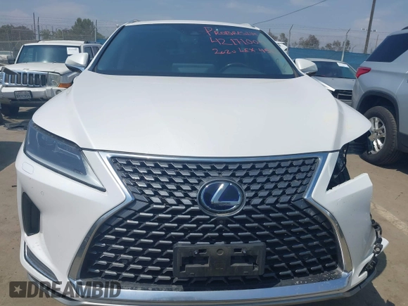 2020 Lexus RX 450h z VIN 2T2HGMDA4LC050687, wystawiony jako IAAI lot #42171004 z przebiegiem 85 936 mil mil oraz . Historia ofert i sprzedaży dostępna na DreamBid. Obrazek 12.