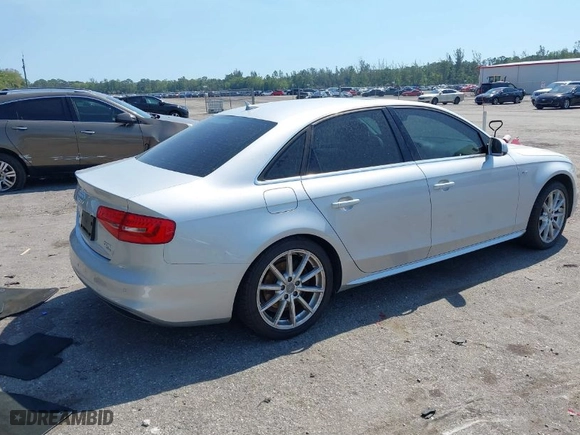 2014 Audi A4 Premium Plus with VIN WAUFFAFL3EN026289, listed as a IAAI auction lot 41755066 with 134,588 mi miles. Bid and sale history available at carsss.com. Image 4.
