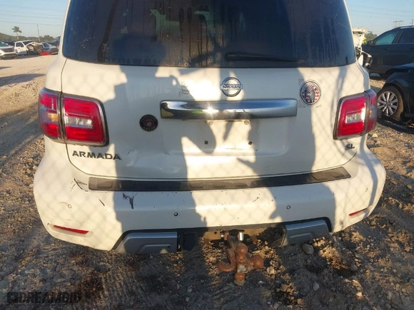 2018 Nissan Armada SL with VIN JN8AY2NC0J9551669, listed as a IAAI auction lot 41773113 with 183,029 mi miles. Bid and sale history available at carsss.com. Image 6.