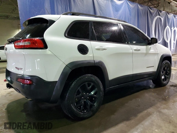 2015 Jeep Cherokee Trailhawk with VIN 1C4PJMBS7FW609741, listed as a Copart auction lot 55991595 with 125,711 mi miles and Clean title. Bid and sale history available at DreamBid. Image 3.
