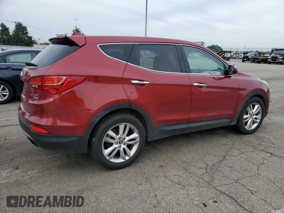 2013 Hyundai Santa Fe Sport z VIN 5XYZWDLA3DG023662, wystawiony jako Copart lot #55445495 z przebiegiem 120 000 mil mil oraz Szkoda całkowita • Salvage title. Historia ofert i sprzedaży dostępna na DreamBid. Obrazek 3.