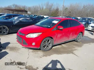 2014 Ford Focus SE with VIN 1FADP3F23EL196356, listed as a IAAI auction lot 41781531 with 154,186 mi miles. Bid and sale history available at carsss.com. Image 2.