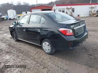 2022 Mitsubishi Mirage ES with VIN ML32FUFJ4NHF09103, listed as a IAAI auction lot 41211686 with 30,151 mi miles and . Bid and sale history available at DreamBid. Image 3.