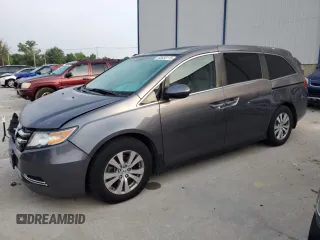 2014 Honda Odyssey EX-L with VIN 5FNRL5H61EB123240, listed as a Copart auction lot 60638115 with 141,536 mi miles and Non repairable. Bid and sale history available at DreamBid. Image 1.