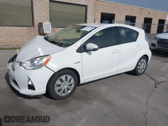 2012 Toyota Prius One with VIN JTDKDTB33C1027813, listed as a IAAI auction lot 41721224 with 183,054 mi miles. Bid and sale history available at carsss.com. Image 2.