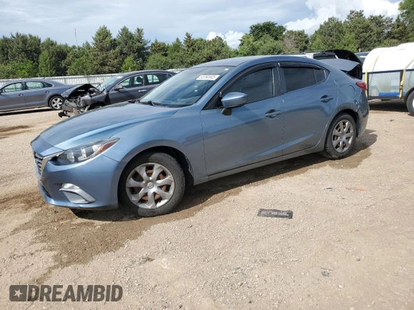 2014 Mazda 3 i Sport with VIN 3MZBM1U7XEM113322, listed as a Copart auction lot 62090905 with 131,743 mi miles and Salvage title. Bid and sale history available at DreamBid. Image 1.