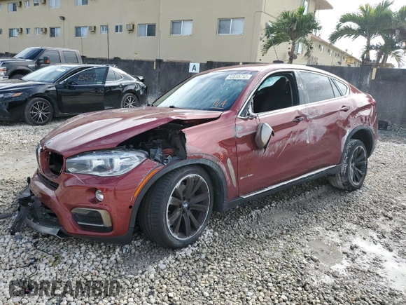 2016 BMW X6 sDrive35i with VIN 5UXKU0C56G0F92200, listed as a Copart auction lot 72515712 with 75,500 mi miles. Bid and sale history available at carsss.com. Image 1.