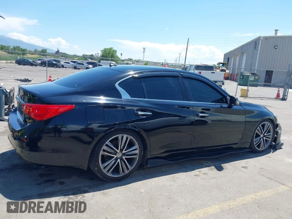 2017 Infiniti Q50 Premium with VIN JN1EV7APXHM737130, listed as a IAAI auction lot 42440909 with 97,461 mi miles and . Bid and sale history available at DreamBid. Image 14.