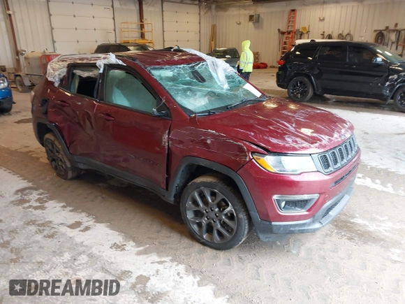2021 Jeep Compass 80th Anniversary with VIN 3C4NJDEBXMT529078, listed as a IAAI auction lot 42322941 with Not provided miles and . Bid and sale history available at DreamBid. Image 1.