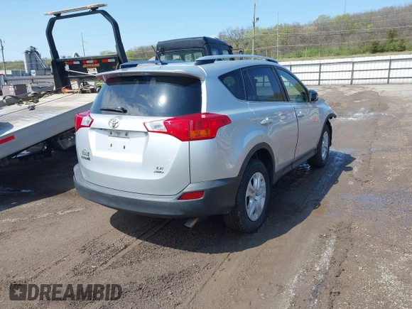 2014 Toyota RAV4 LE with VIN JTMBFREV7ED050667, listed as a IAAI auction lot 42082759 with 270,927 mi miles and . Bid and sale history available at DreamBid. Image 4.