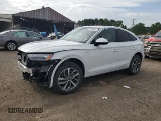 2023 Audi Q5 Sportback S line Prestige with VIN WA16AAFY0P2137734, listed as a Copart auction lot 58766465 with 17,527 mi miles and Salvage title. Bid and sale history available at DreamBid. Image 1.