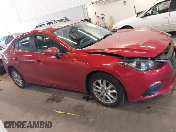 2014 Mazda 3 i Grand Touring with VIN JM1BM1W70E1202281, listed as a IAAI auction lot 41946081 with 55,536 mi miles and . Bid and sale history available at DreamBid. Image 13.