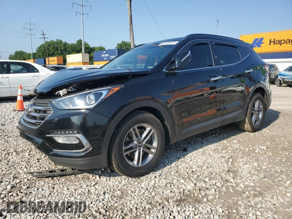 2018 Hyundai Santa Fe 2.4L with VIN 5XYZUDLB9JG512111, listed as a Copart auction lot 63132875 with 58,705 mi miles and Salvage title. Bid and sale history available at DreamBid. Image 1.