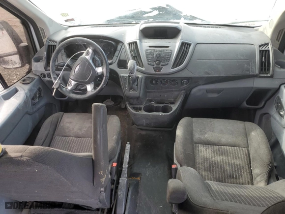 2015 Ford Transit Cargo Van with VIN 1FTNR2CM3FKA01839, listed as a Copart auction lot 41739665 with 0 mi miles and Salvage Title. Bid and sale history available at carsss.com. Image 8.