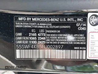 2015 Mercedes-Benz C 300 Luxury with VIN 55SWF4KB5FU002897, listed as a IAAI auction lot 42321165 with 93,960 mi miles and . Bid and sale history available at DreamBid. Image 9.