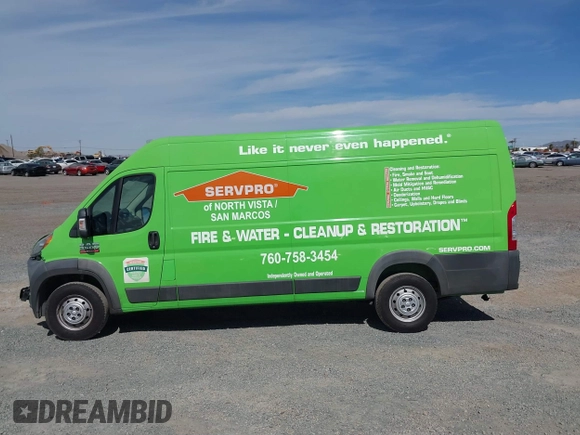 2016 Ram ProMaster Cargo with VIN 3C6URVJG0GE105923, listed as a IAAI auction lot 41670716 with 150,321 mi miles and . Bid and sale history available at DreamBid. Image 14.