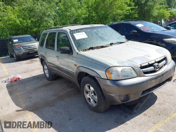 2003 Mazda Tribute LX with VIN 4F2YZ04113KM46727, listed as a IAAI auction lot 42196041 with Not Provided miles and . Bid and sale history available at DreamBid. Image 1.