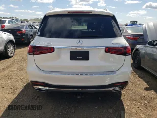 2022 Mercedes-Benz GLS 450 with VIN 4JGFF5KE5NA596444, listed as a Copart auction lot 66557944 with 24,797 mi miles and Salvage Title. Bid and sale history available at DreamBid. Image 6.