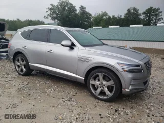 2024 Genesis GV80 with VIN KMUHCESC8RU178143, listed as a Copart auction lot 62821374 with 5,034 mi miles and Salvage Title. Bid and sale history available at carsss.com. Image 4.