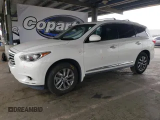 2014 Infiniti QX60 with VIN 5N1AL0MMXEC520183, listed as a Copart auction lot 61261955 with 108,691 mi miles and Salvage title. Bid and sale history available at DreamBid. Image 1.