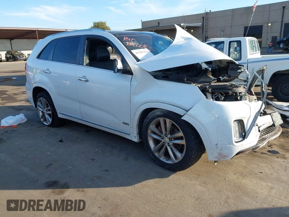 2015 Kia Sorento SX with VIN 5XYKWDA74FG655291, listed as a IAAI auction lot 41285425 with Not Provided miles. Bid and sale history available at carsss.com. Image 1.