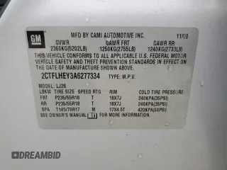 2010 GMC Terrain SLT-2 with VIN 2CTFLHEY3A6277334, listed as a Copart auction lot 43415575 with 166,716 mi miles and Clean Title. Bid and sale history available at carsss.com. Image 14.