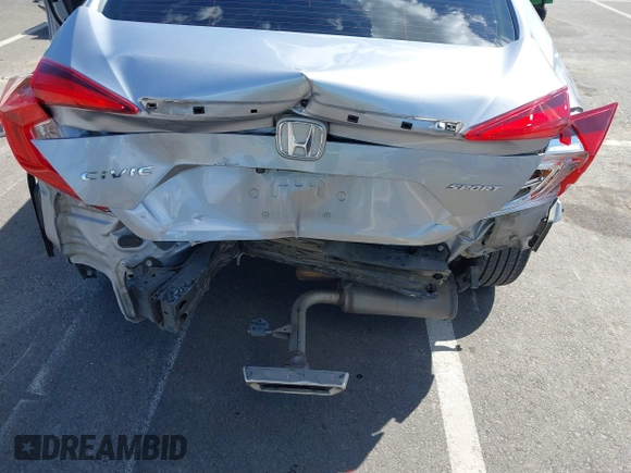 2019 Honda Civic Sedan Sport with VIN 2HGFC2F82KH519464, listed as a IAAI auction lot 41940030 with 59,718 mi miles. Bid and sale history available at carsss.com. Image 6.