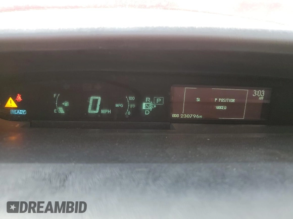 2010 Toyota Prius II z VIN JTDKN3DU0A0139183, wystawiony jako Copart lot #53450775 z przebiegiem 230 796 mil mil oraz Szkoda całkowita • Salvage title. Historia ofert i sprzedaży dostępna na DreamBid. Obrazek 9.